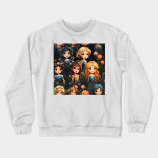 Princesses Pattern 2 Crewneck Sweatshirt